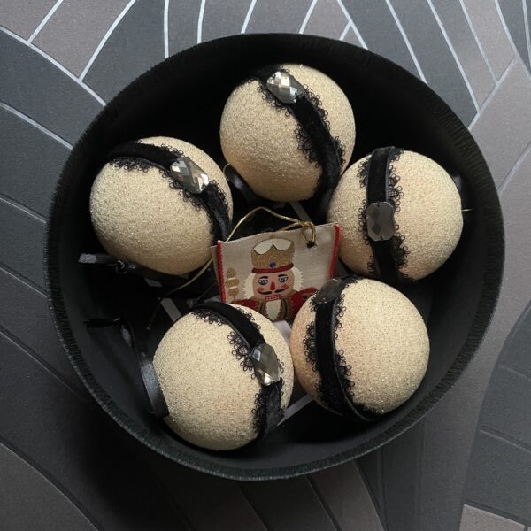 Käsitöö jõuluehete komplekt (5 tk karbis). AINUEKSEMPLAR